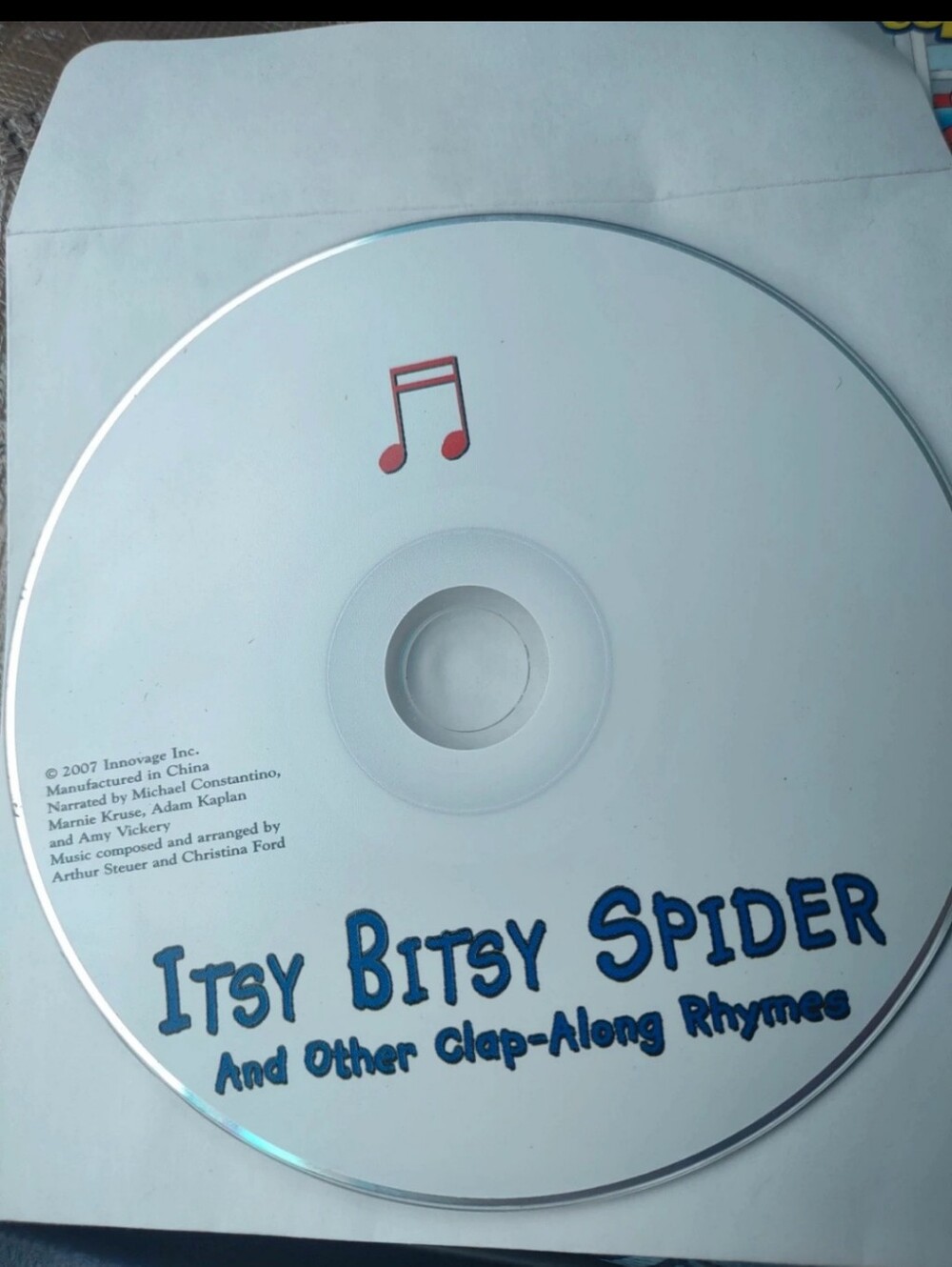 Itsy Bitsy Spider CD & Other Clap-Along Rhymes
